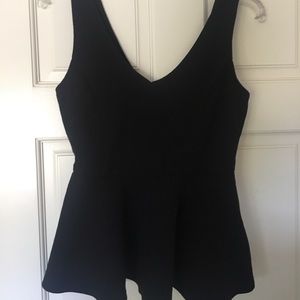 Forever 21 Peplum black tank